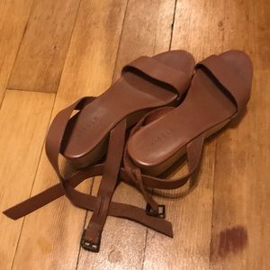 Nisolo leather wedge sandals